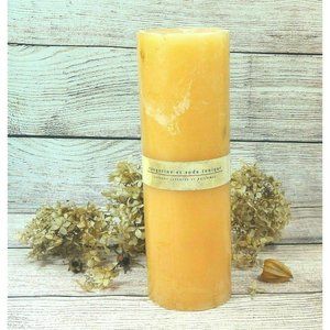 Orange Candle Tangerine & Tonic Soda Texture & Perfume Column Décor 12" Pier 1